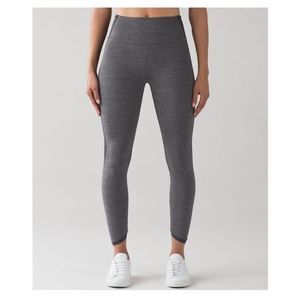 Lululemon Featherlight Tight Leggings Heathered Black Size 12